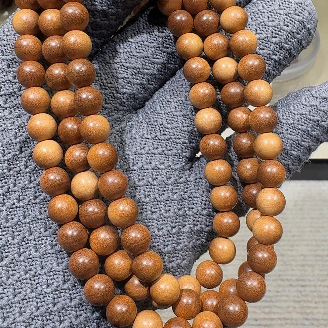 檀香木手串/手链奶香0.8横纹