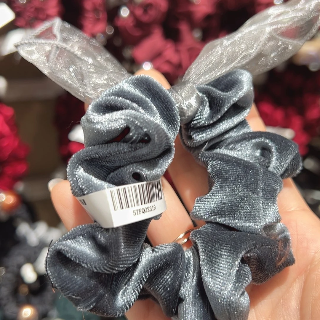 非金属蓝色兔耳朵发圈