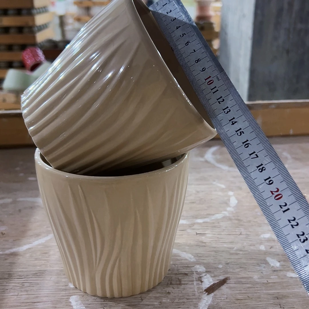 有孔，外贸尾单陶瓷花盆凑单10米包邮