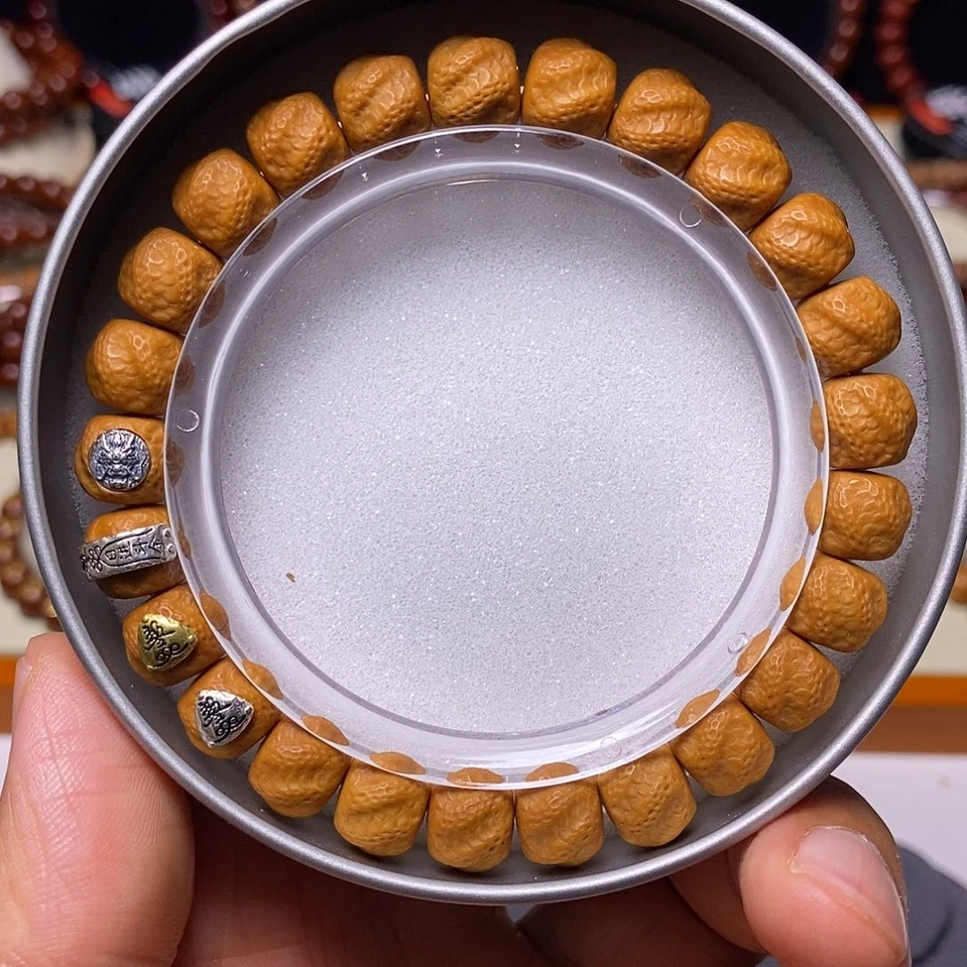 猴头核桃手串四标灵蛇听吟尺寸10+全品