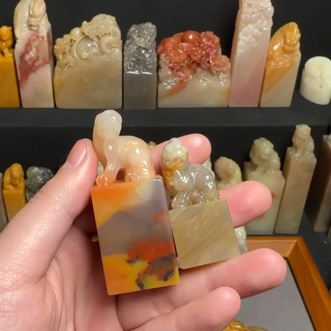 巴林石印石米**生巴林石