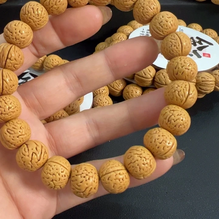 桃核吊坠一物一图精品开口笑