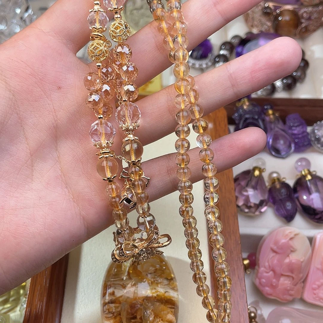 水晶颈饰未镶嵌n****2天然水晶吊坠484