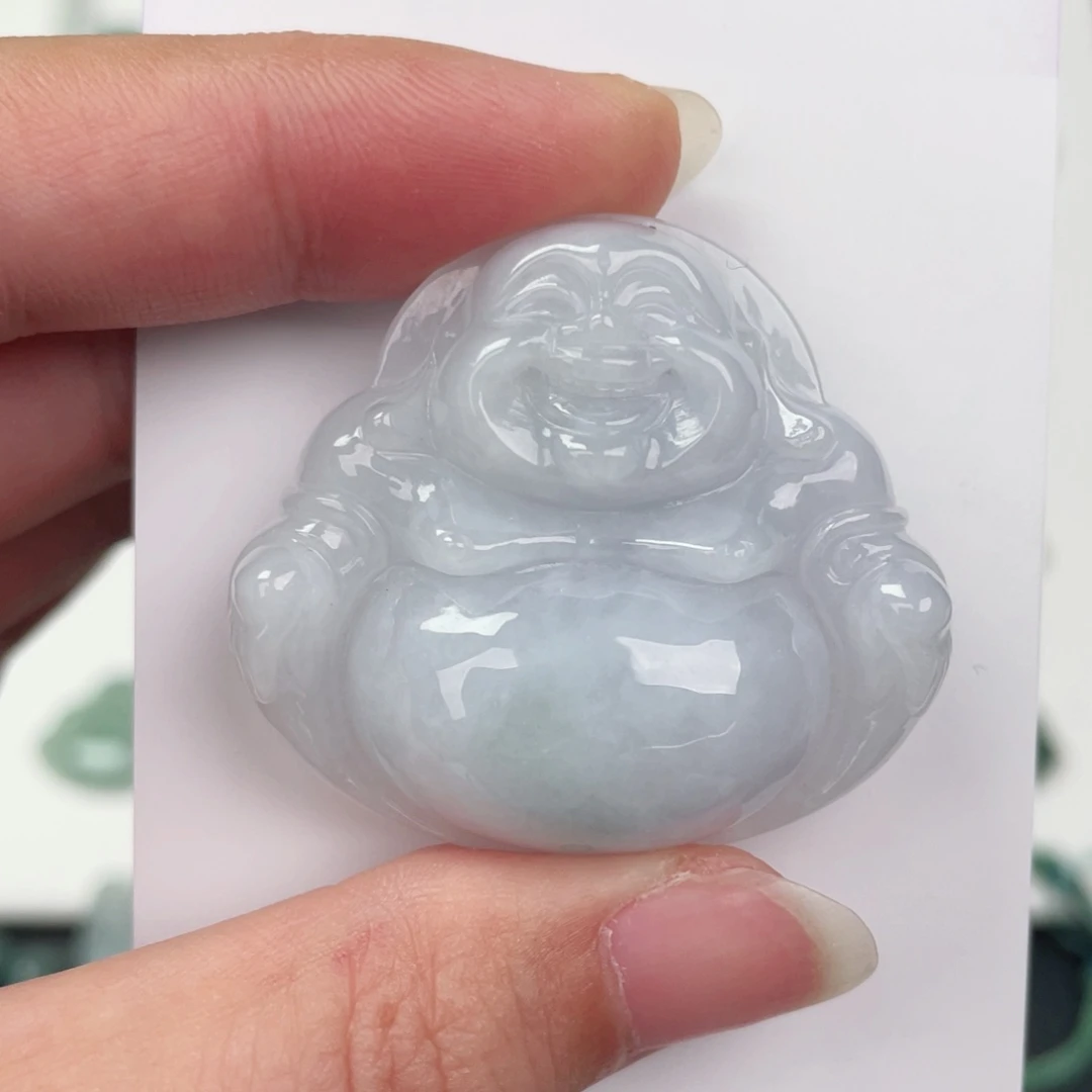 翡翠未镶嵌颈饰佛公