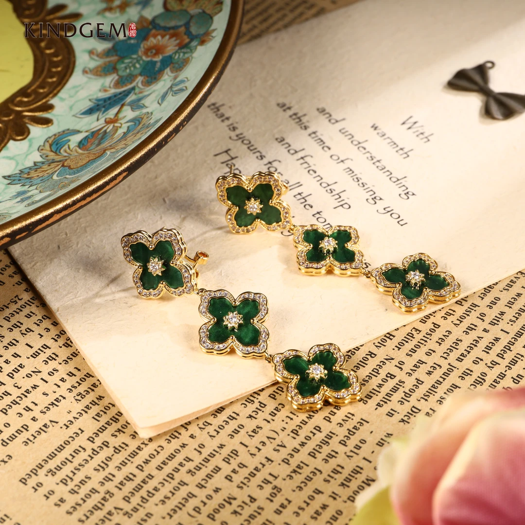 铜合金锆石耳饰 C-28972 百搭简约轻奢气质耳环