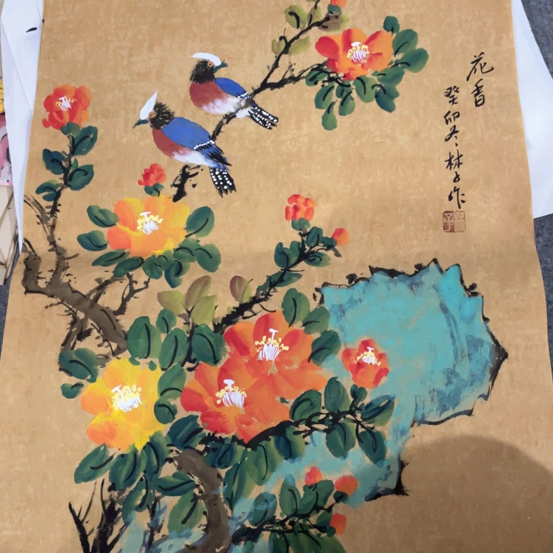 国画国画作品画心一张