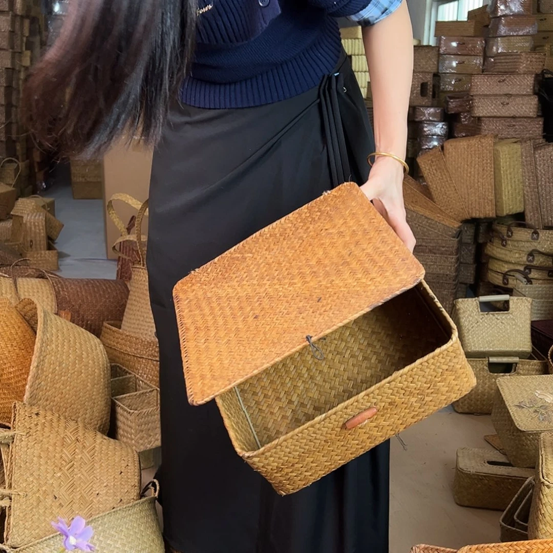 草编包/草编收纳盒微瑕疵