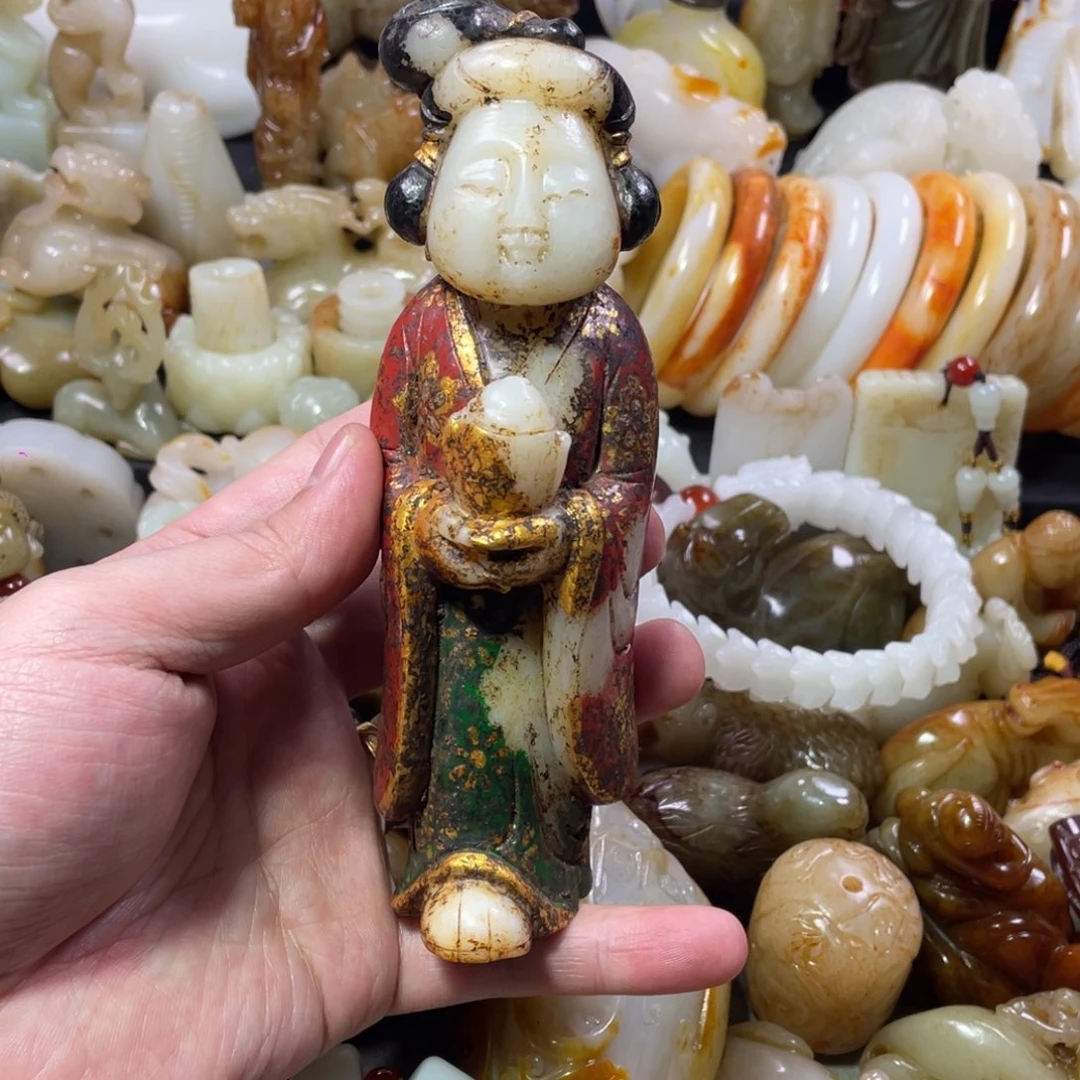 无***）和田玉未镶嵌把件