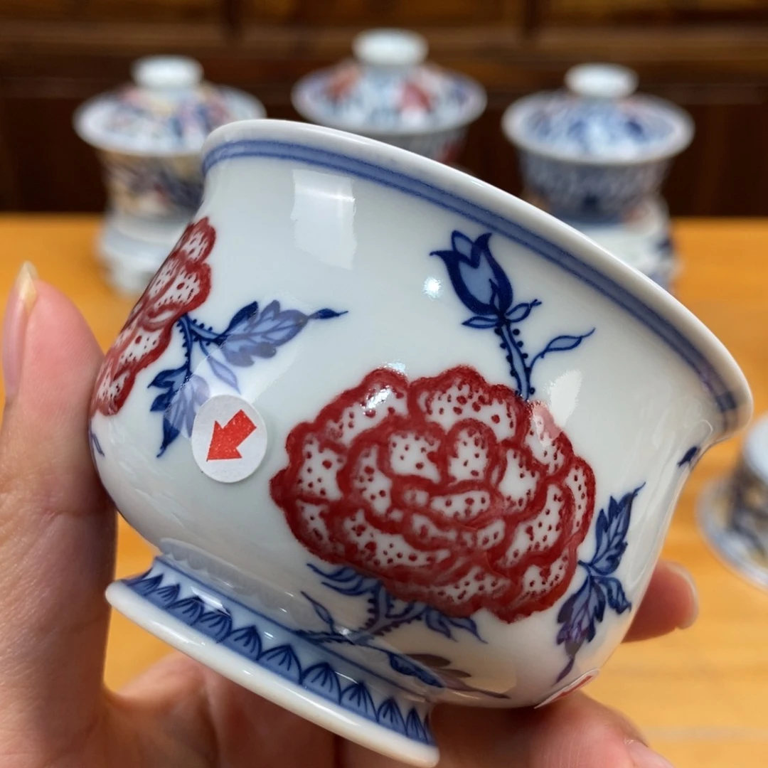手绘现代茶具非古董