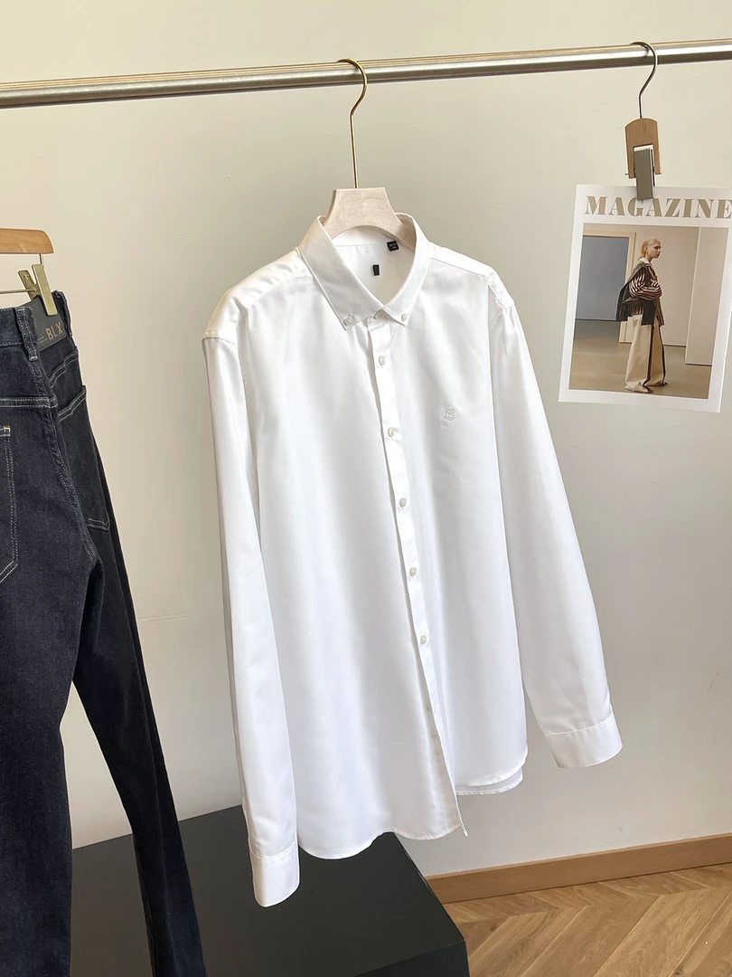 特！商场余D！质感人字纹！商务休闲通勤长袖衬衫  H6690 男装 C80