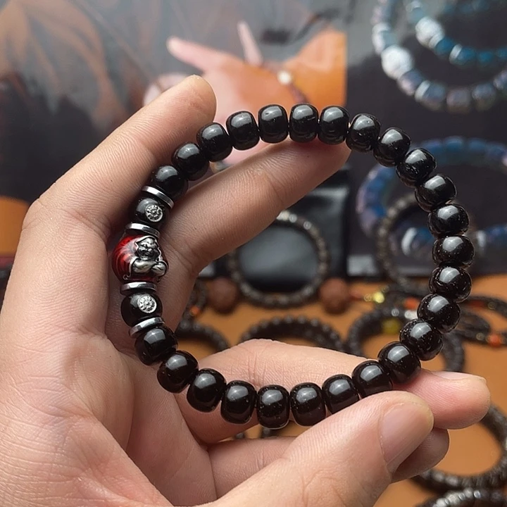 ゛***哈椰蒂手串97黑金老行恶僧