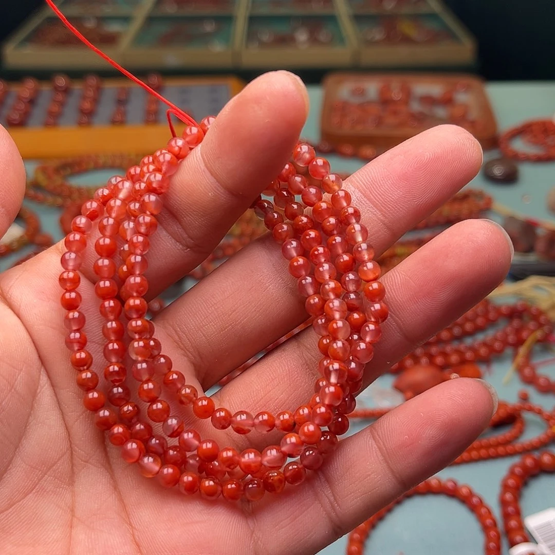 手链未镶嵌南红玛瑙多圈卡4十