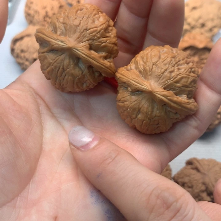 2***星文玩核桃把件乾隆磨