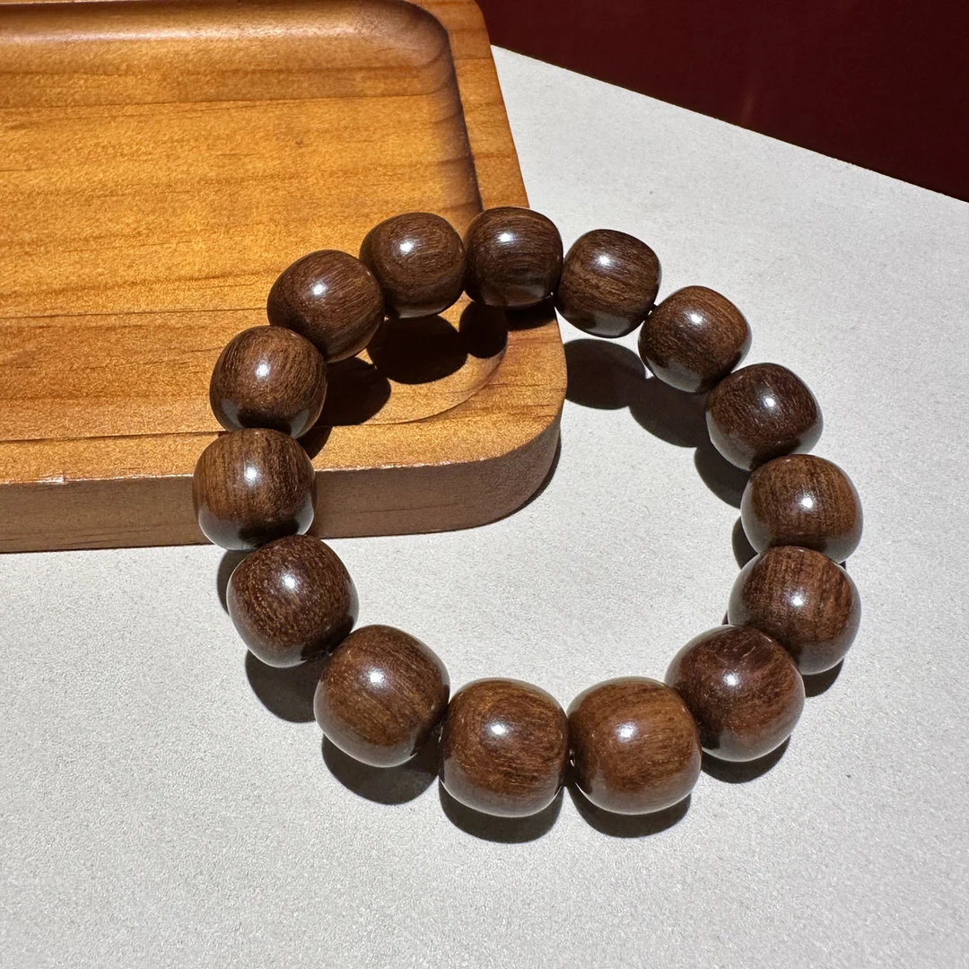 巴布亚贡木15mmX16mm单圈手串