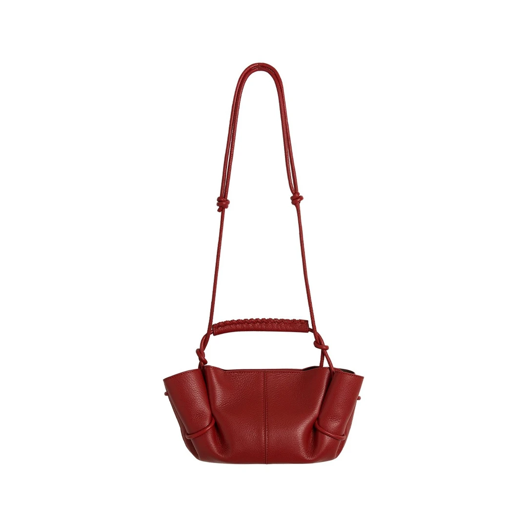 TOFOD 花轮 德国高奢线 红色手提袋花朵包小众高级感单肩斜挎包