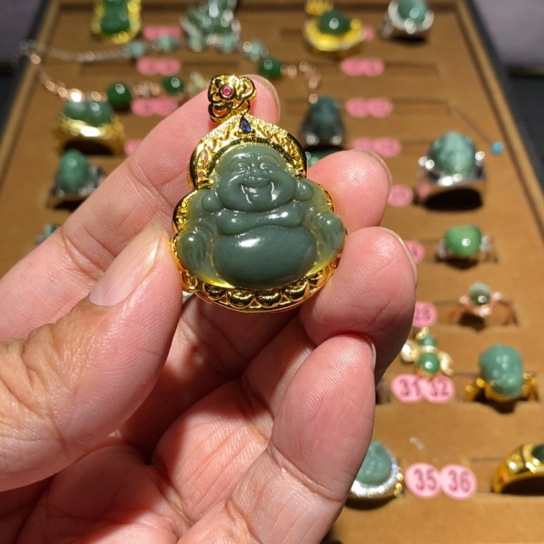 和田玉（碧玉）未镶嵌戒指