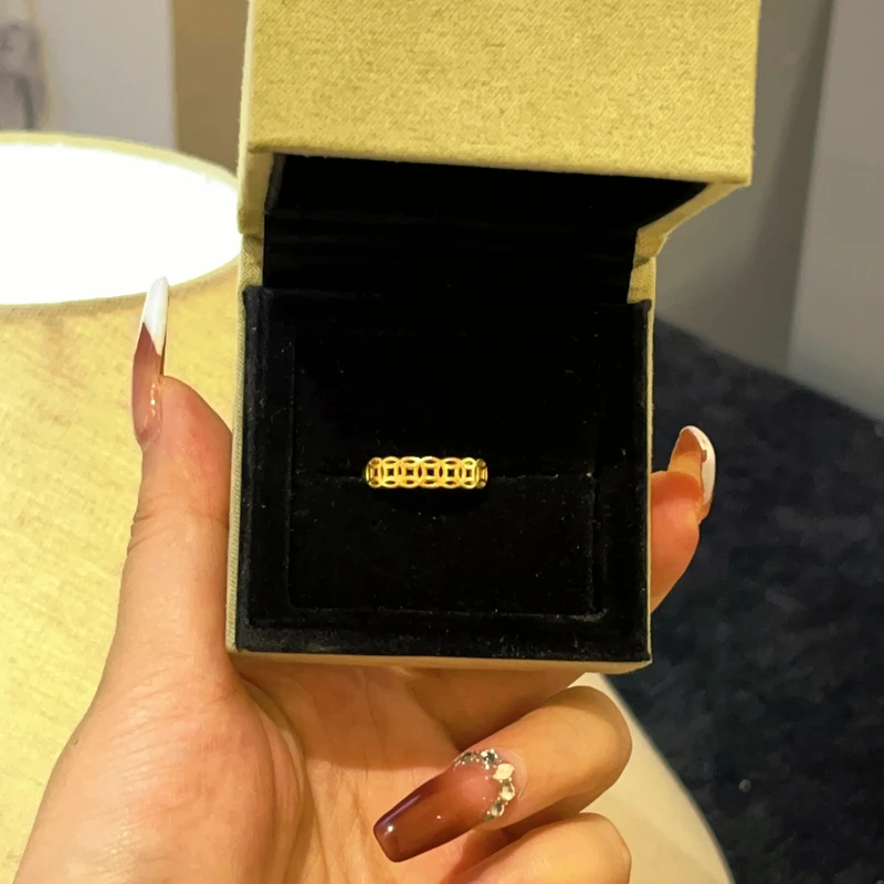 铜合金戒指 铜合金 427 时尚国风铜钱戒指