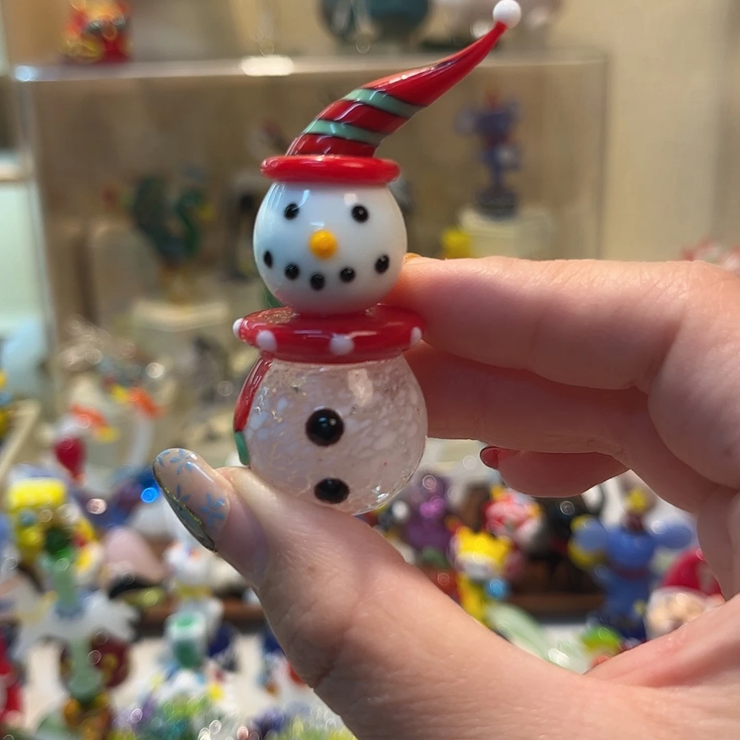 手工艺品琉璃雪人