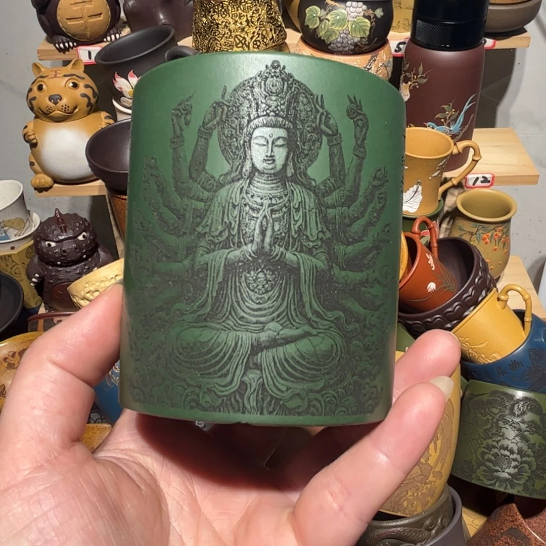 紫砂茶杯宜兴紫砂主人杯