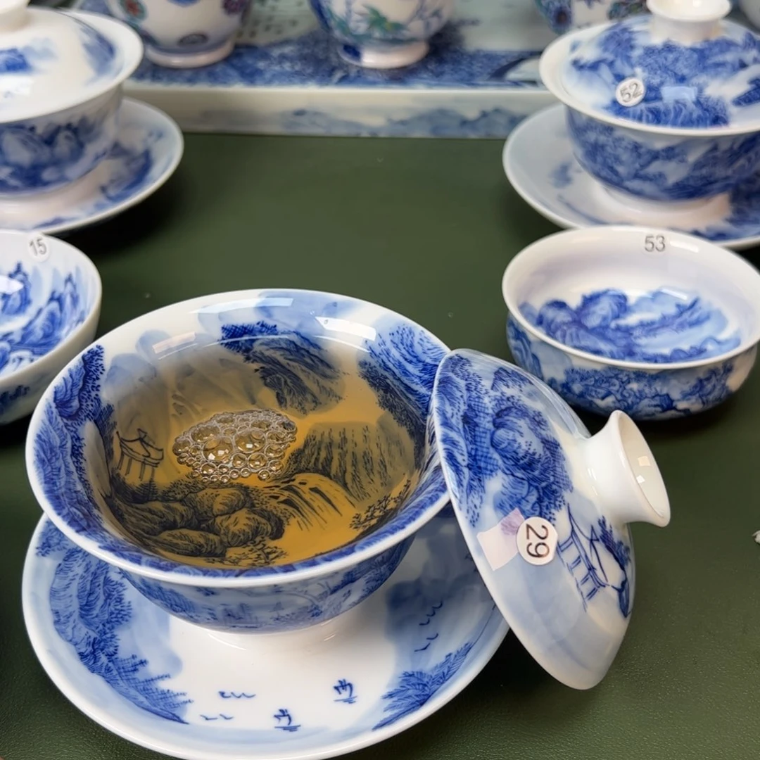 木木景德镇纯手工纯手绘茶具29