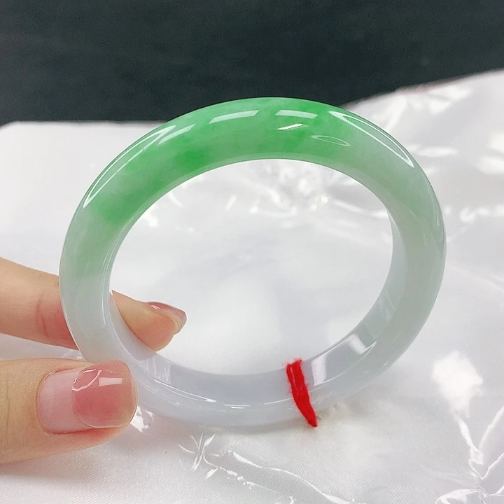 翡翠未镶嵌手镯圈52，19074