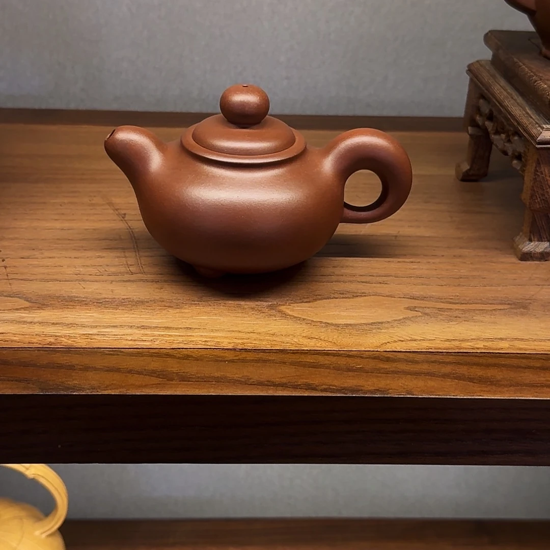紫砂茶壶不***鱼道洪圣朱