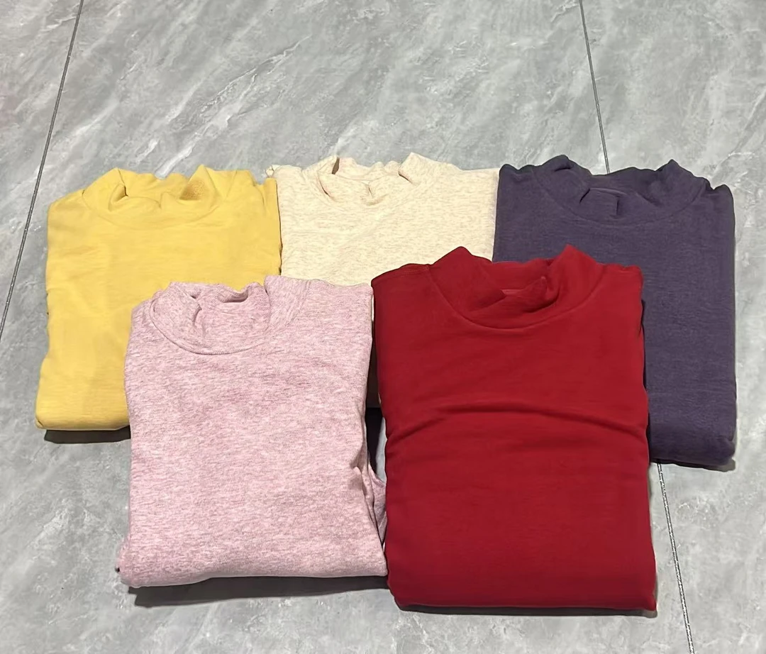 【26016套装】女士保暖套装加绒纯色长袖长裤