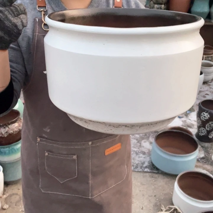 紫砂花盆口30高21正品正品