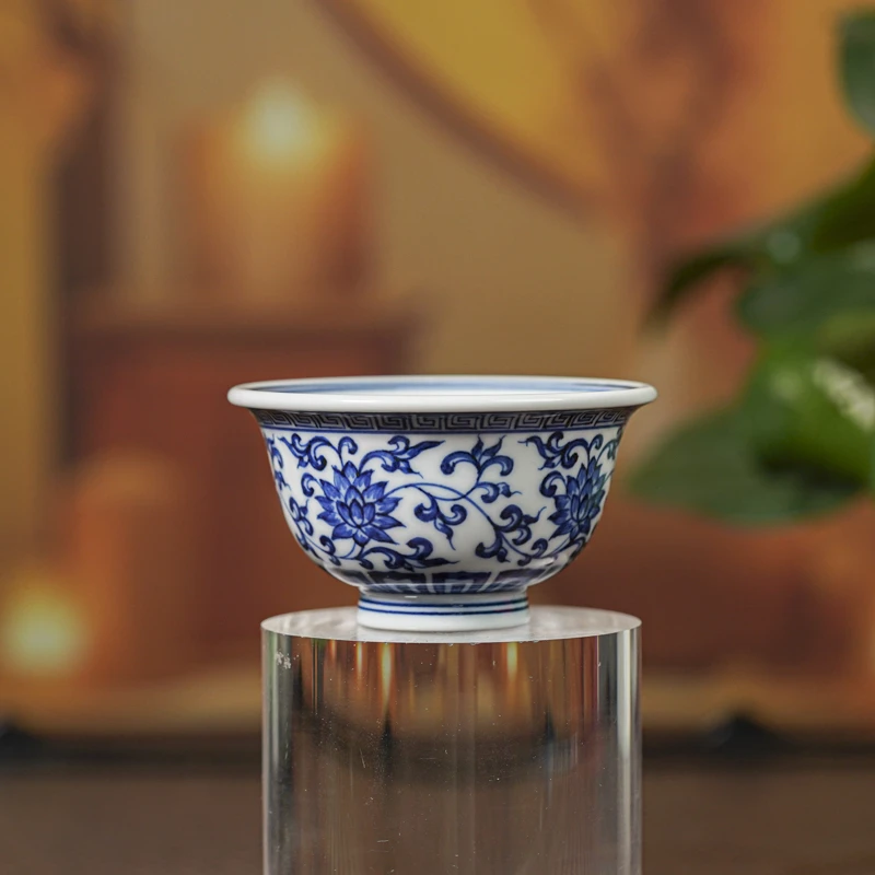 【小乔赏瓷】贤云青尧金刚莲小压手杯xygy313