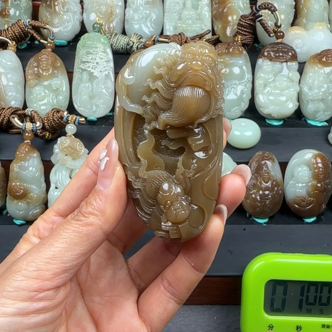 和田玉挂件未镶嵌简*