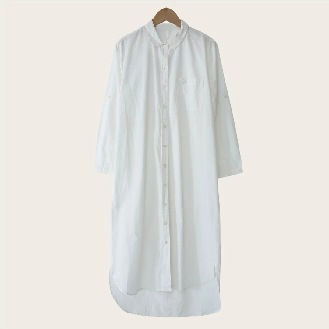 新款春夏季女士100%棉长袖连衣裙BB0368亲肤透气柔软时尚