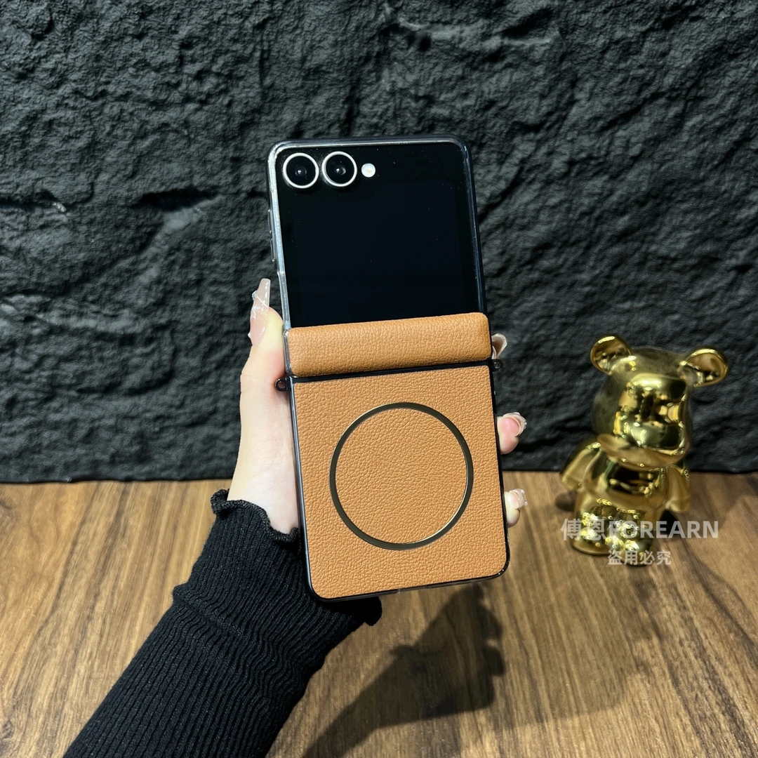 适用于三星Flip7手机壳小折叠屏zflip7全包防摔磁吸圈中轴铰链