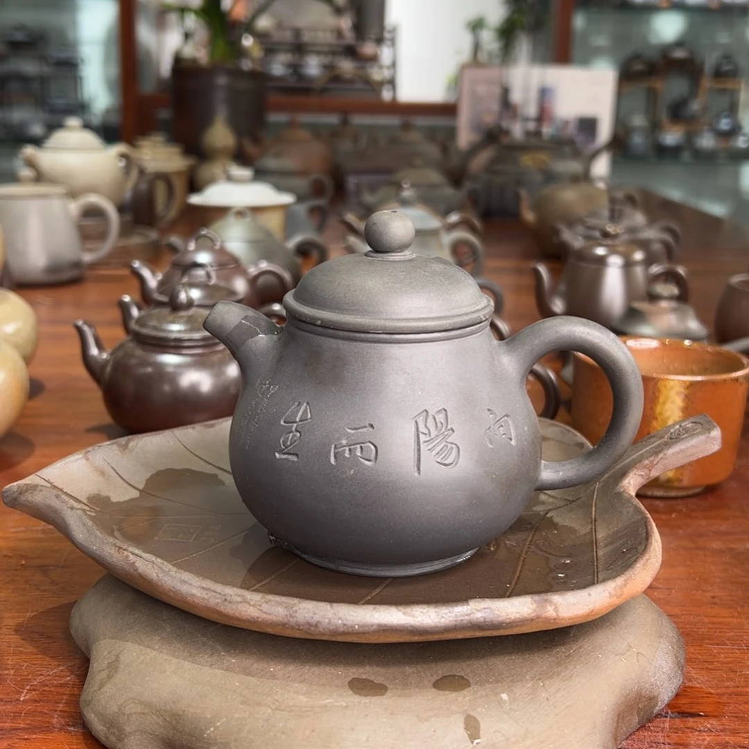 贵台龙窑柴烧茶壶A96