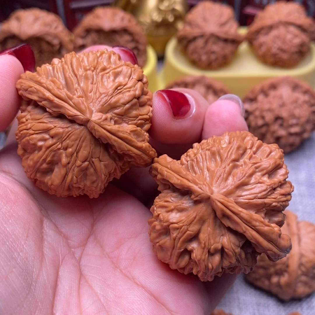 文玩核桃把件毕业天花板白狮子46尺全品