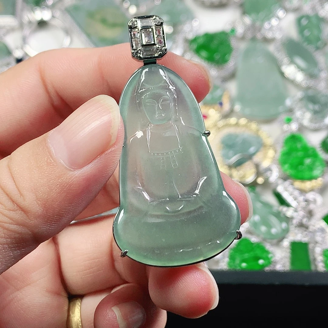 翡翠未镶嵌吊坠(不含链)