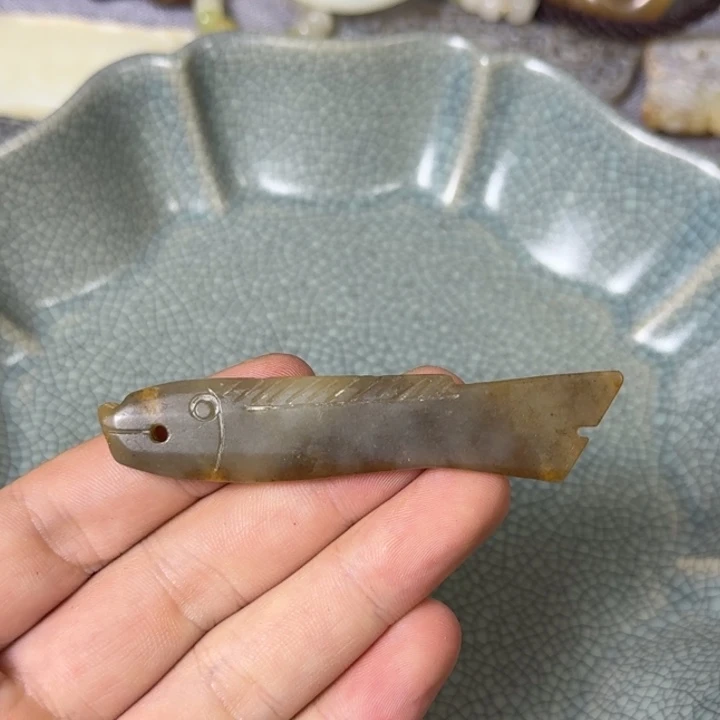 和田玉未镶嵌挂件58