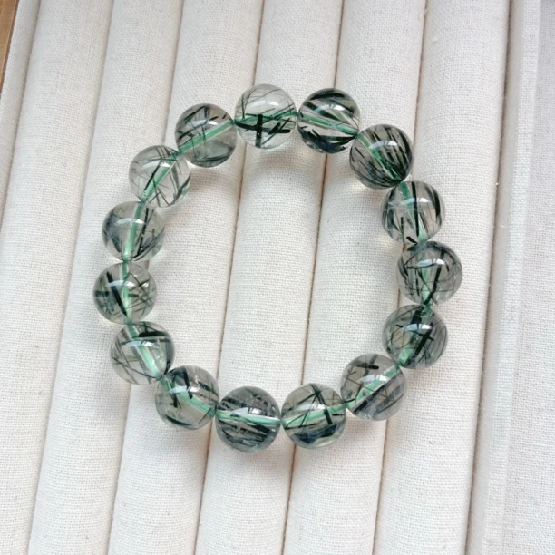 LFJ02天然绿发晶单圈百搭手链简约款送女生礼物多样性发一