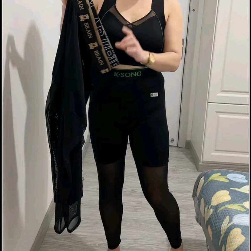 九分冰丝网裤 （腰头随机）夏季打底裤百搭女士时尚休闲裤舒适透气