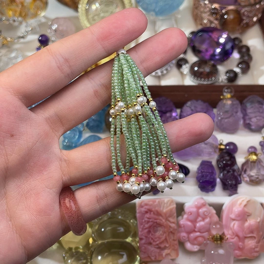 水晶颈饰未镶嵌用****4天然水晶吊坠596