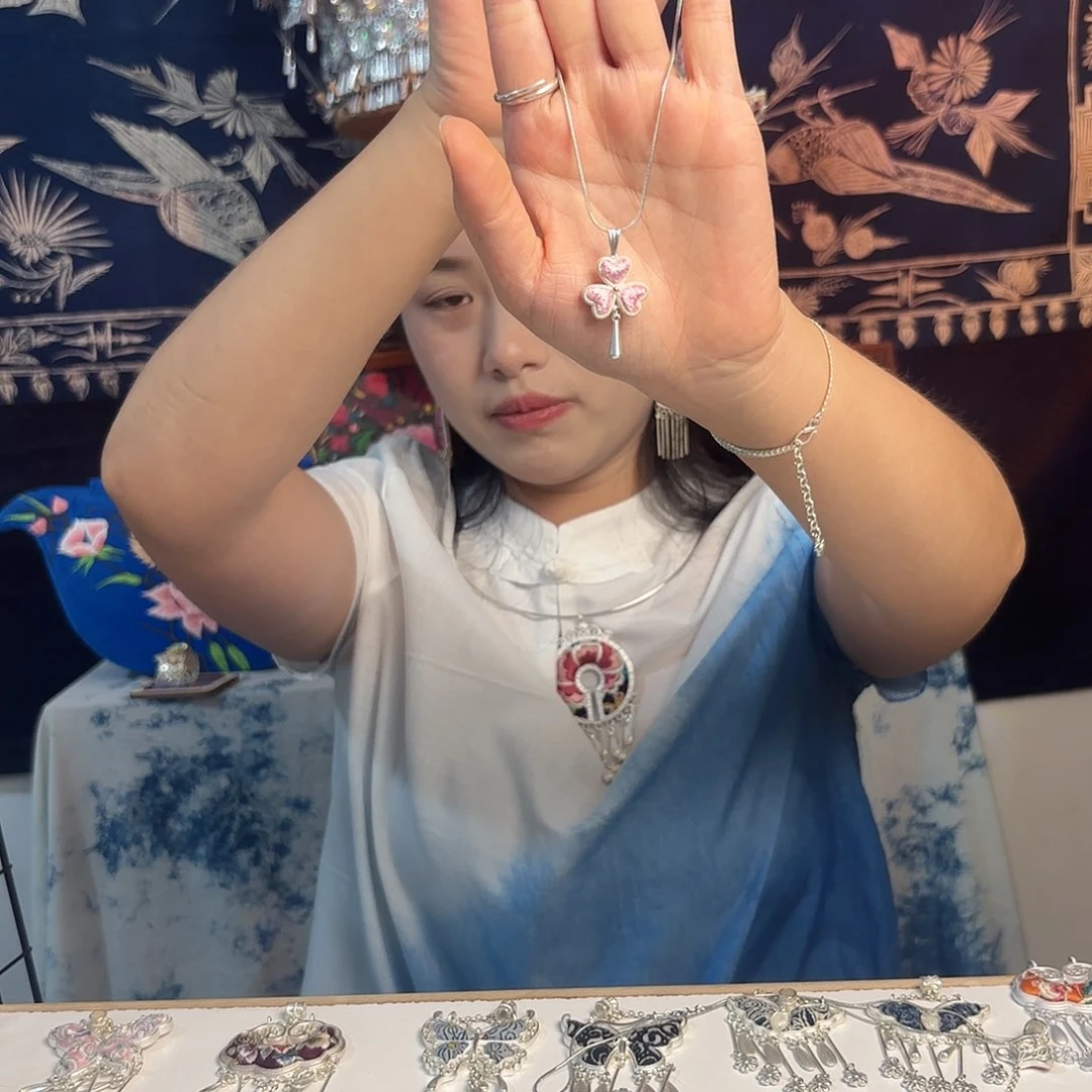 刺绣民族风复古风吊坠