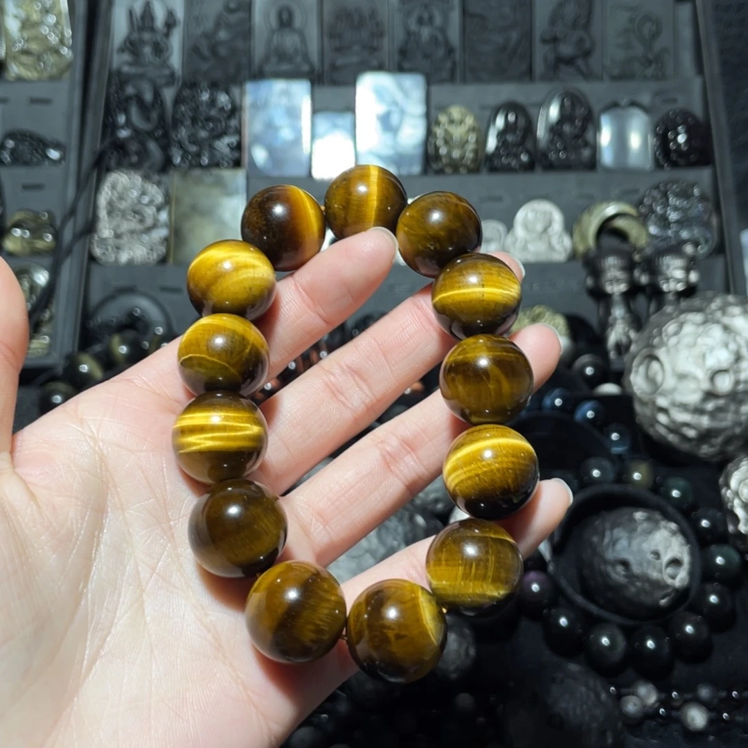 彩***糖木变石（虎睛石）未镶嵌珠宝奇石
