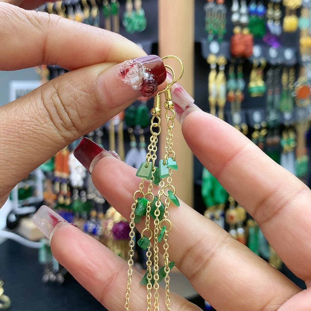 【闪购商品】翡翠耳饰未镶嵌耳坠