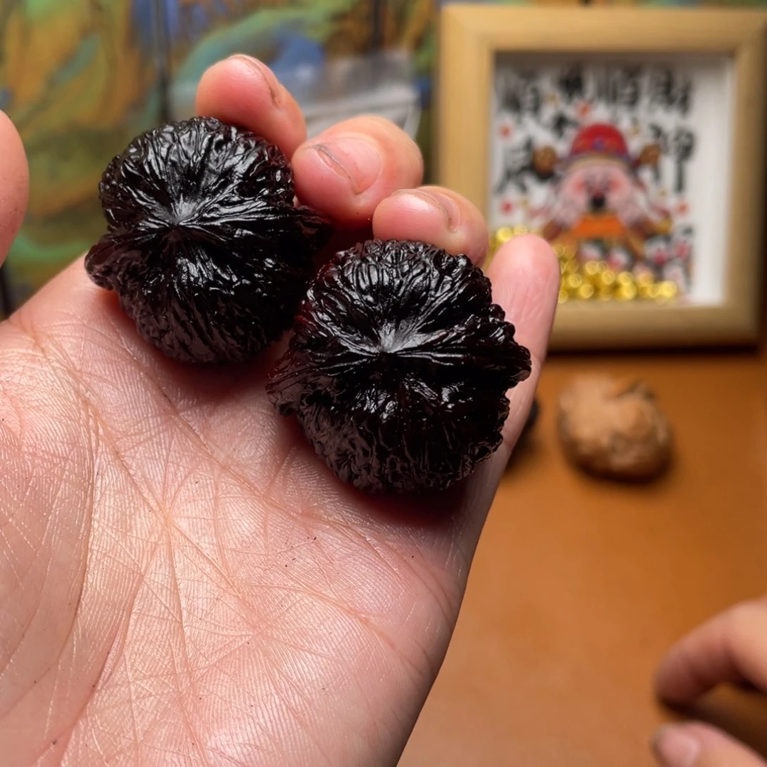 核桃文玩手把件33尺3号