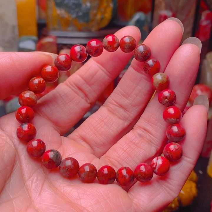 鸡血石鸡血石手串