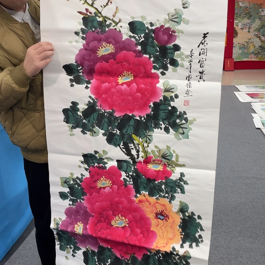 国画今天上午国画作品展示