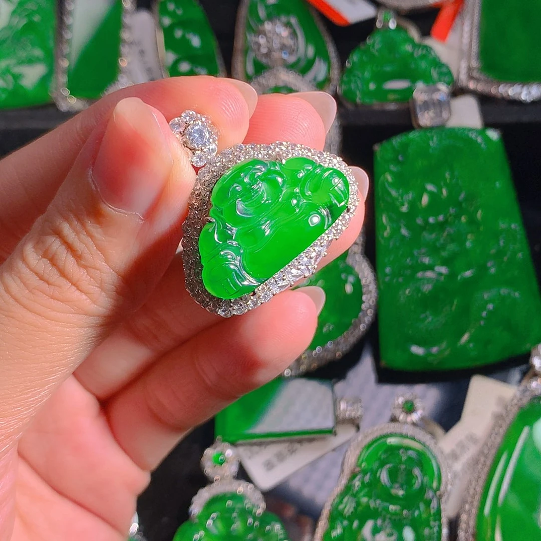 翡翠未镶嵌吊坠(不含链)