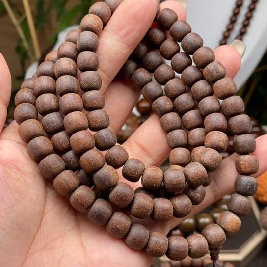 贡木手串/手链贡木8×9血珀洒金龙粗抛