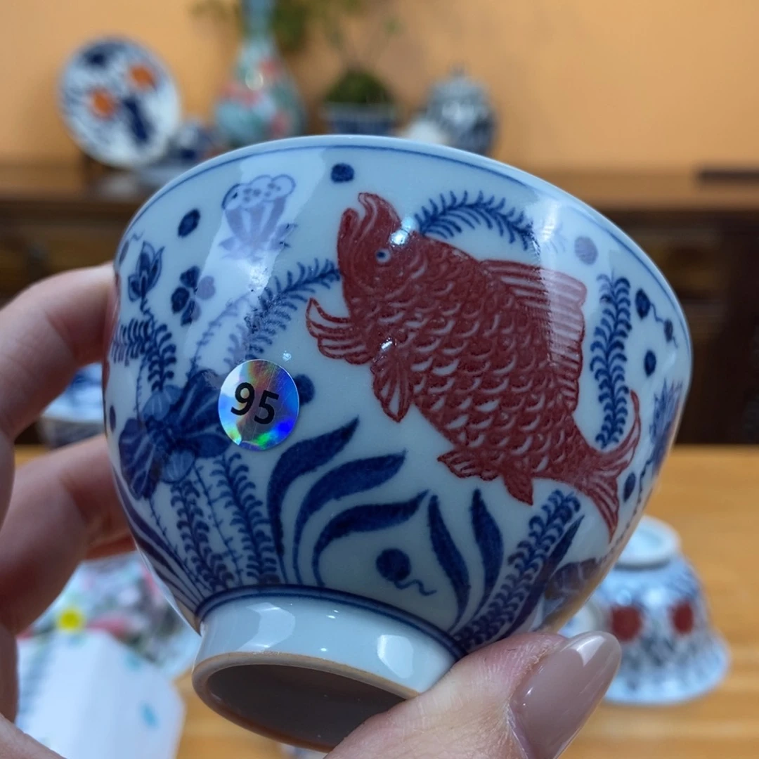 手绘现代茶具非古董