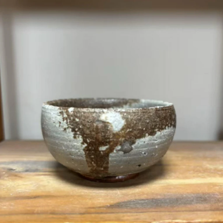手作柴烧杯窑底品茗杯主人杯茶杯重落灰容量80ml