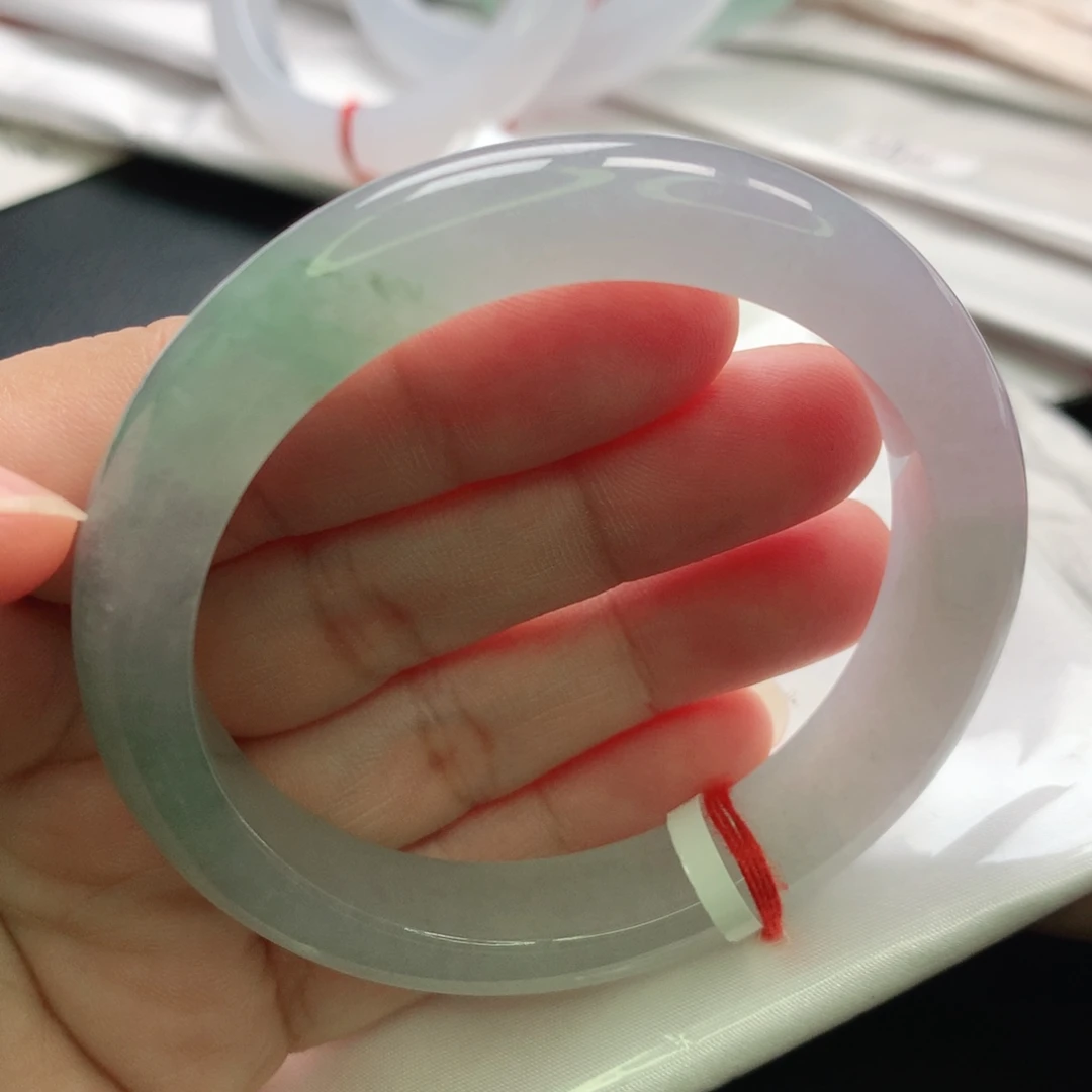 翡翠未镶嵌手镯缅甸53.54